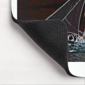 Segelboot - Abstraktes Foto Mousepad (Ecke)
