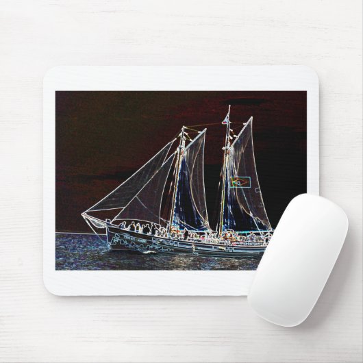Segelboot - Abstraktes Foto Mousepad (Mit Mouse)