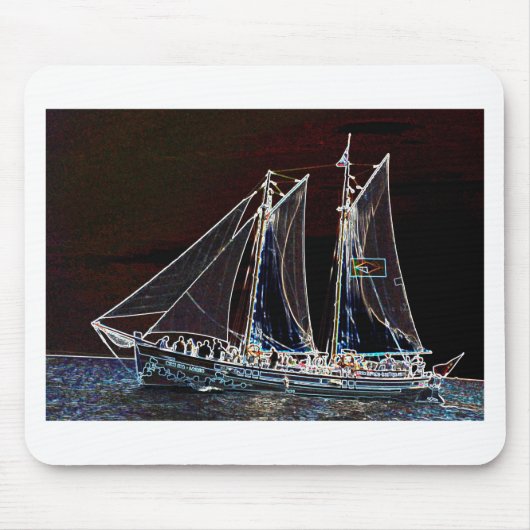 Segelboot - Abstraktes Foto Mousepad (Vorne)
