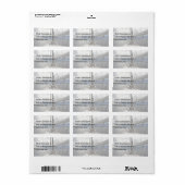 Segelboot Adressaufkleber (Vorne)