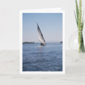 Segelboot am Nil, Luxor Karte (Vorderseite)