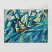 Segelboot | Amadeo de Souza-Cardoso Postkarte (Vorderseite)