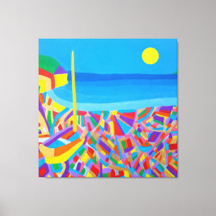 Segelboot an der Ostseestraße der Canvas Print Leinwanddruck