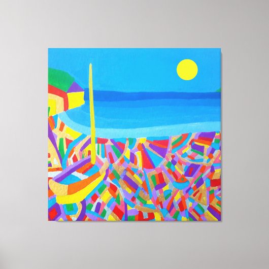 Segelboot an der Ostseestraße der Canvas Print Leinwanddruck (Vorderseite)