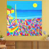 Segelboot an der Ostseestraße der Canvas Print Leinwanddruck (Insitu (Wohnzimmer))