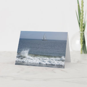 Segelboot an Doran Strand Karte