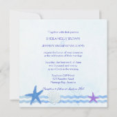 Segelboot Anchor Extravagante Schönheits-Hochzeit Einladung (Rückseite)