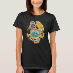 Segelboot Anker Wellen Kompass Skipper Matrose Seg T-Shirt