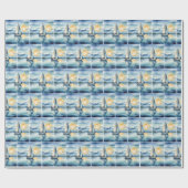 Segelboot Aquarell auf dem Lago Maggiore Geschenkpapier (Flach)