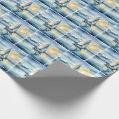 Segelboot Aquarell auf dem Lago Maggiore Geschenkpapier (Ecke)