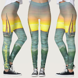 Segelboot auf Banderas Bay 0884 Leggings