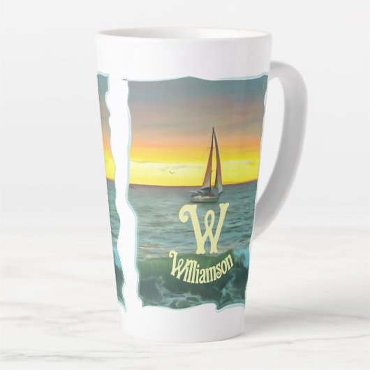 Segelboot auf Banderas Bay 0884 Milchtasse (Rechte Ecke)