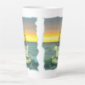 Segelboot auf Banderas Bay 0884 Milchtasse (Vorderseite)