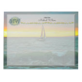 Segelboot auf Banderas Bay 0884 Notizblock (Vorderseite)