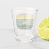 Segelboot auf Banderas Bay 0884 Schnapsglas (Rückseite)