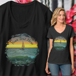 Segelboot auf Banderas Bay 0884 T-Shirt