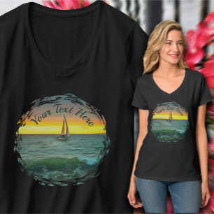 Segelboot auf Banderas Bay 0884 T-Shirt