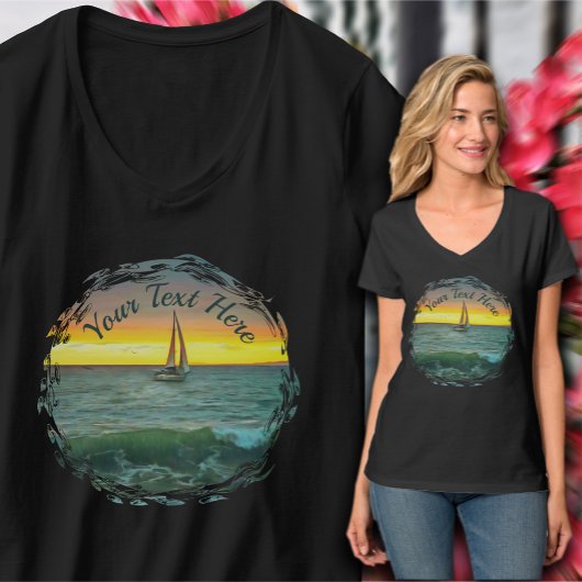 Segelboot auf Banderas Bay 0884 T-Shirt