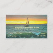 Segelboot auf Banderas Bay 0884 Visitenkarte (Vorderseite)