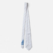 Segelboot auf Blue Karo Necktie Krawatte (Rückseite)