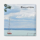 Segelboot auf dem Balaton Magnet (Vorne)