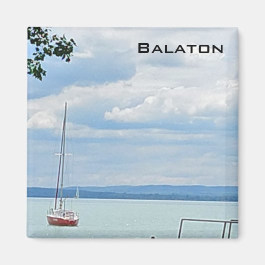Segelboot auf dem Balaton Magnet (Vorne)