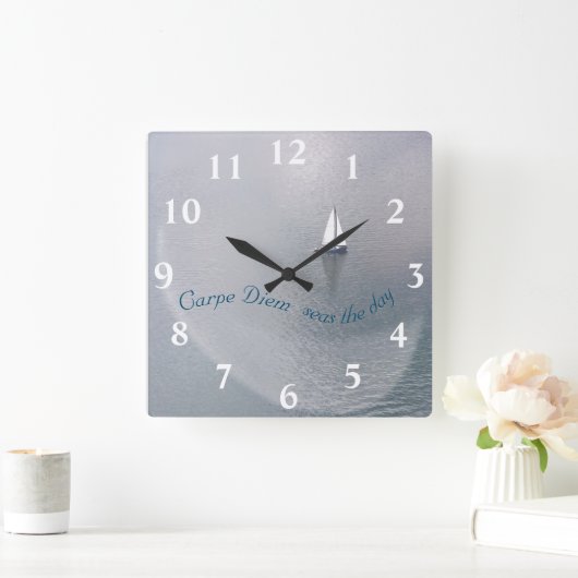 Segelboot auf dem Meer Akrylwall Uhr (Zuhause)