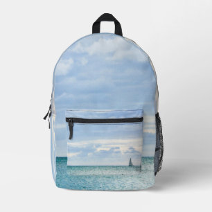 Segelboot auf dem Wasser Bedruckter Rucksack