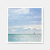Segelboot auf dem Wasser Serviette (Vorderseite)