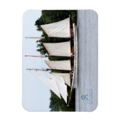Segelboot auf den St. Lawrence Magneten Magnet (Vertikal)