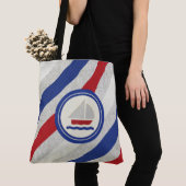 Segelboot auf der Classic Stripes Bag Tasche (Von Nahem)