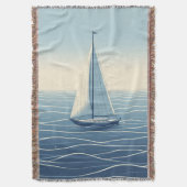 Segelboot auf hoher See Decke (Vorderseite Vertikal)