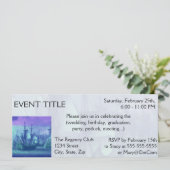 Segelboot auf Hoher See. Einladung (Stehend Vorderseite)