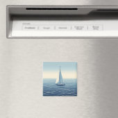 Segelboot auf hoher See Magnet (In Situ (Geschirrspüler))