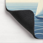 Segelboot auf hoher See Mousepad (Ecke)