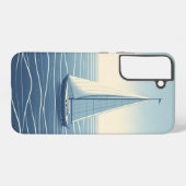 Segelboot auf hoher See Samsung Galaxy Hülle (Rückseite (Horizontal))