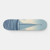 Segelboot auf hoher See Skateboard (Horizontal)