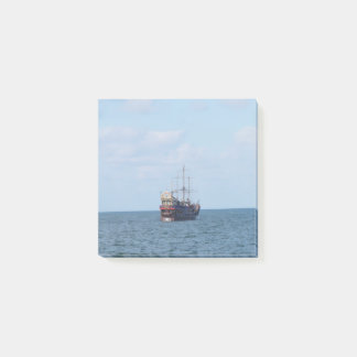 Segelboot auf Meer Küsten-Post-it-Notes Post-it Klebezettel