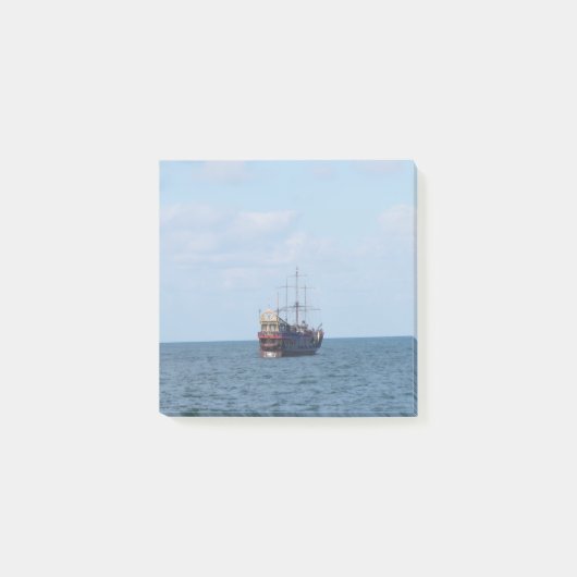 Segelboot auf Meer Küsten-Post-it-Notes Post-it Klebezettel (Vorderseite)