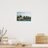 Segelboot auf Norfolk Broads Poster (Küche)