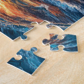 Segelboot auf Rough Seas Painting Puzzle (Seite)