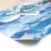 Segelboot auf Sea Fine Art Malerei Poster (Ecke)