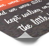 Segelboot auf See bei Sonnenuntergang Poster (Ecke)