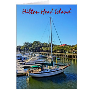 Segelboot auf Shelter Cove Marina Hilton Head Isla