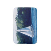 Segelboot Badematte (Vorderseite Vertikal)