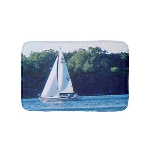 Segelboot Badematte (Vorderseite)