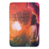 Segelboot Badematte (Vorderseite Vertikal)