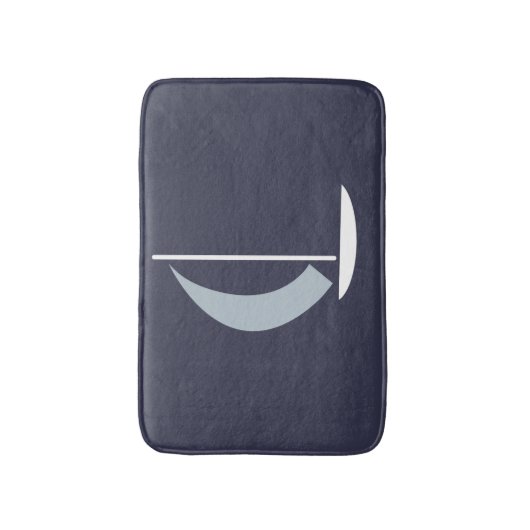Segelboot Badematte (Vorderseite Vertikal)
