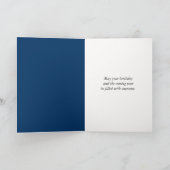 Segelboot bei Sonnenuntergang Geburtstag Karte (Innenseite)