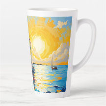Segelboot bei Sonnenuntergang